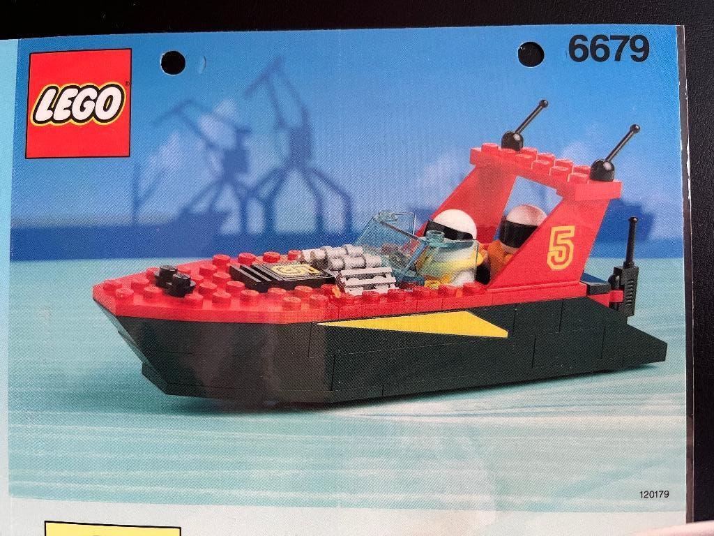 Lego 6679 Dark Shark speedboot, Ophalen of Verzenden, Gebruikt, Complete set, Lego