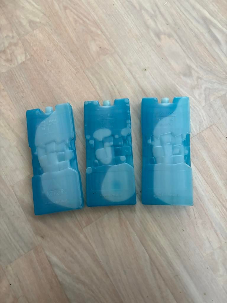 Set van 3 Action Koelelementen - 17x7x2cm, Caravans en Kamperen, Koelboxen, Gebruikt, Koel-accessoire, Ophalen of Verzenden