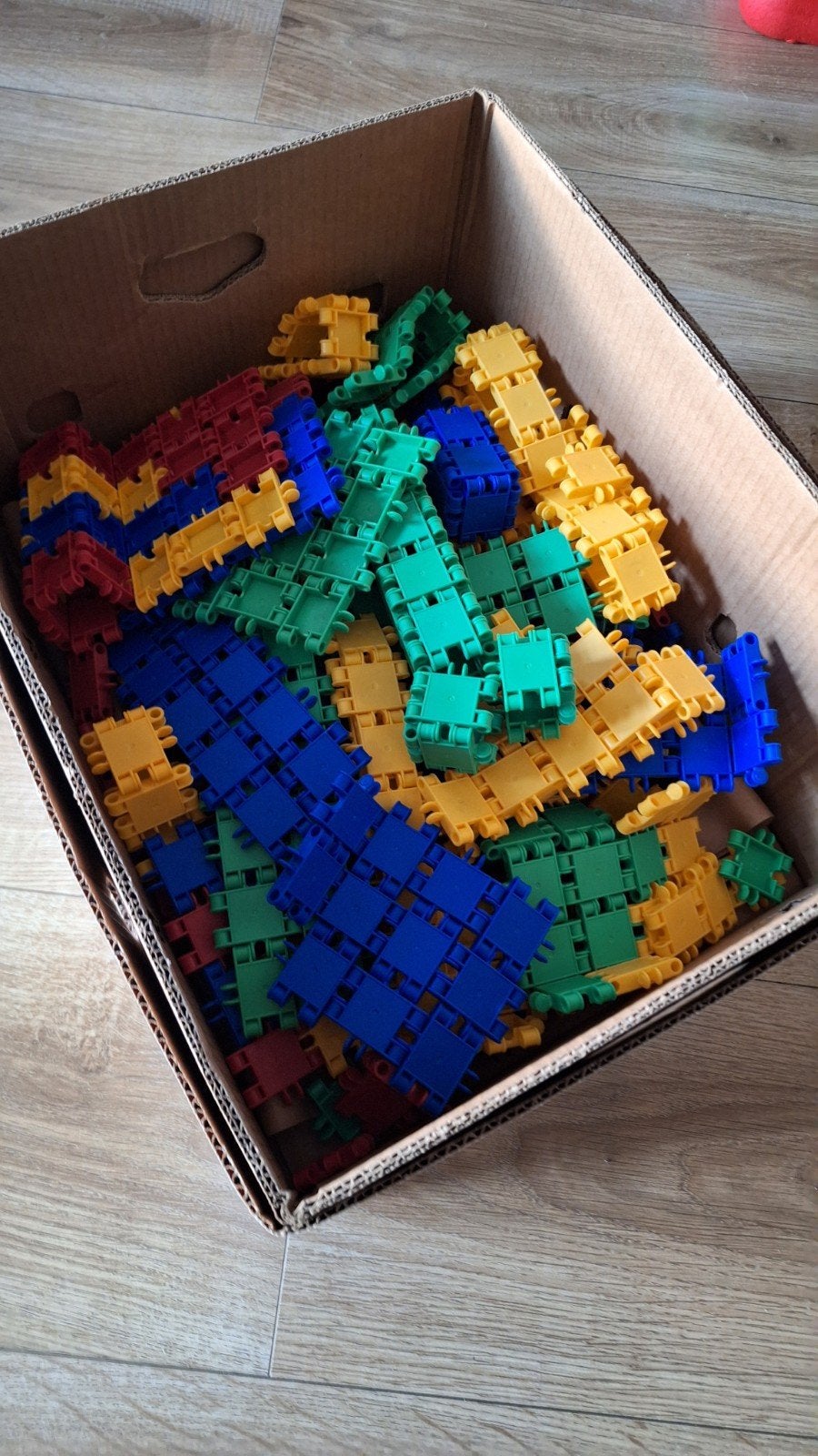 Grote doos met Clics bouwblokken - diverse kleuren, Kinderen en Baby's, Ophalen of Verzenden, Gebruikt, Overige merken