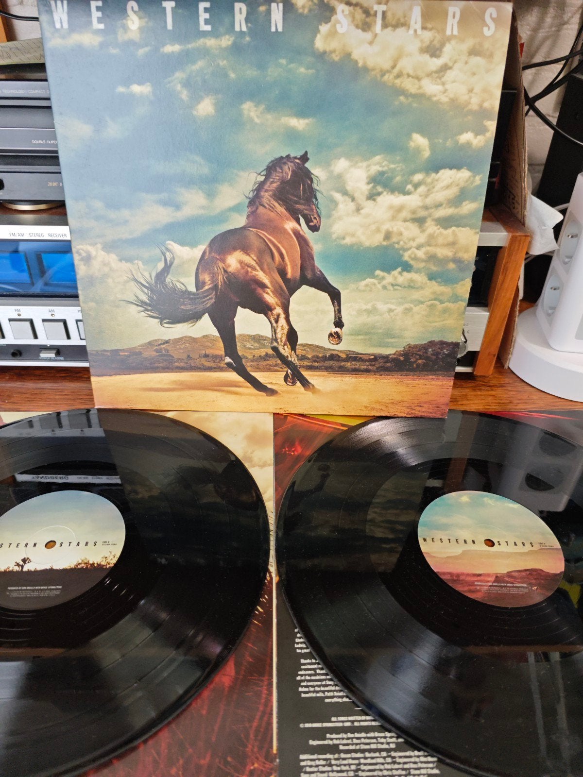 Bruce Springsteen - Western Stars (Dubbel-LP), Ophalen of Verzenden, Zo goed als nieuw, 12 inch, Gatefold hoes