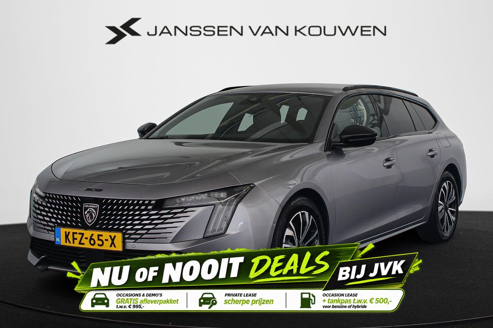 Peugeot 508 SW 1.6 HYbrid 225 Allure Stoelverwaring Elektris, Gebruikt, 4 cilinders, Leder en Stof, Plug-in hybride