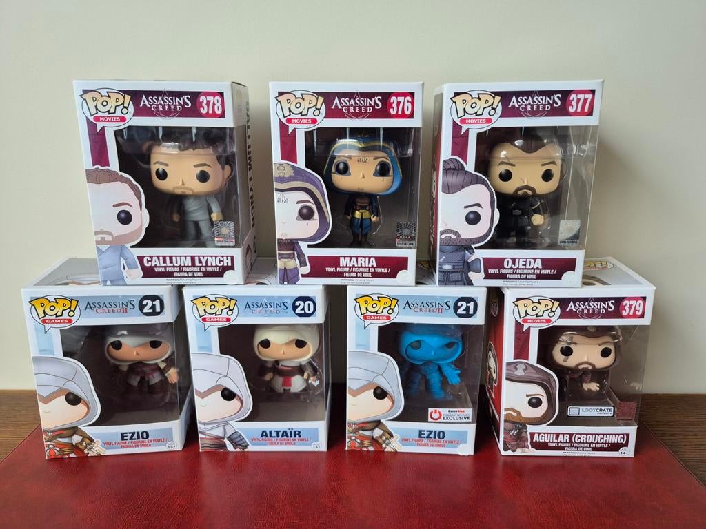 Assassin's Creed Funko Pop set, Verzamelen, Poppetjes en Figuurtjes, Gebruikt, Verzenden
