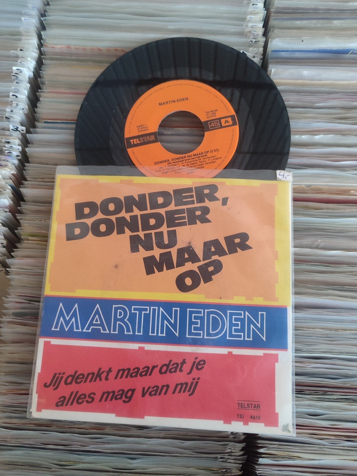 Martin donder nu maar op Telstar, Ophalen of Verzenden, Gebruikt, Overige formaten, Levenslied of Smartlap