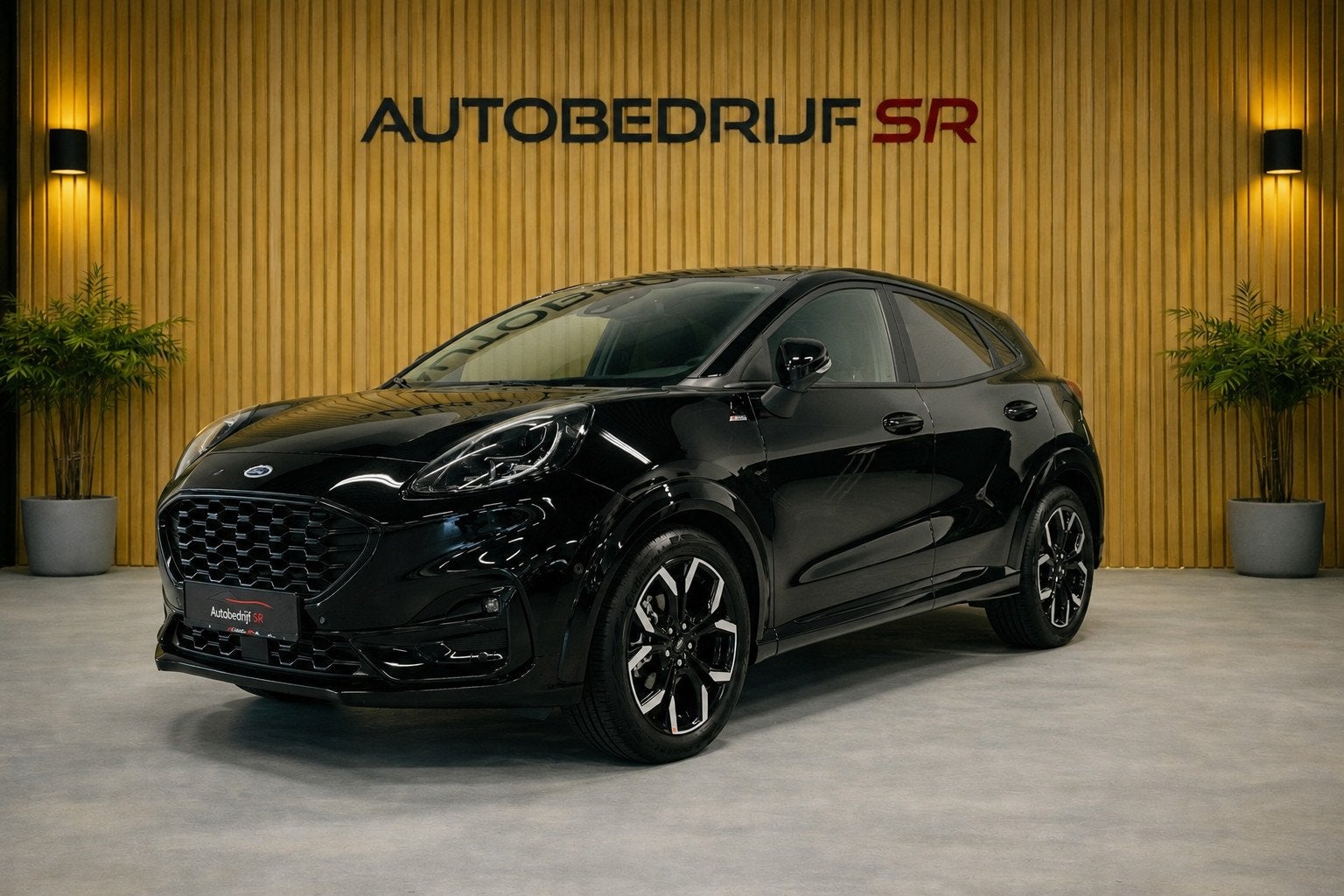 Ford Puma 1.0 EcoBoost Hybrid ST-Line X 155PK! Acc! Camera!, Puma, Leder en Stof, Zwart, Bedrijf