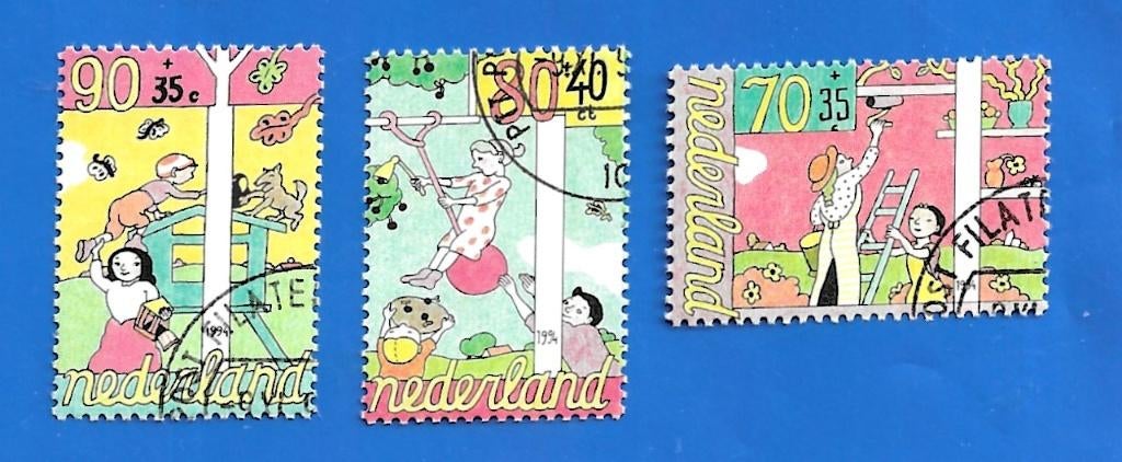 NVPH 1624-1626 Kinderpostzegels 1994 - gestempeld, Verzenden, Na 1940, Gestempeld