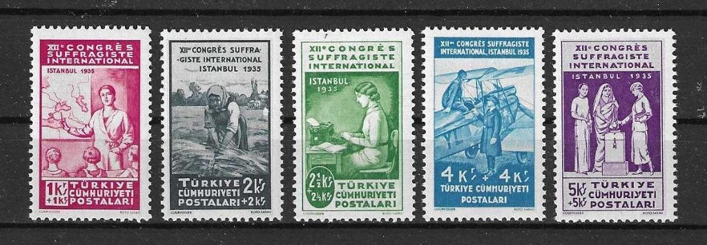 Turkije Michel 986-990 postfris, Ophalen of Verzenden, Overige landen, Postfris