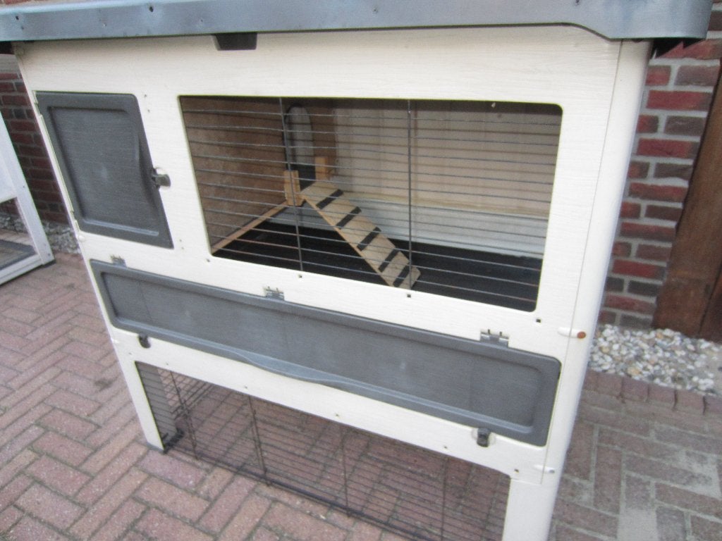 Ferplast Kunststof konijnenhok, Dieren en Toebehoren, Knaagdieren en Konijnen | Hokken en Kooien, Ophalen, 90 cm of meer, Konijn