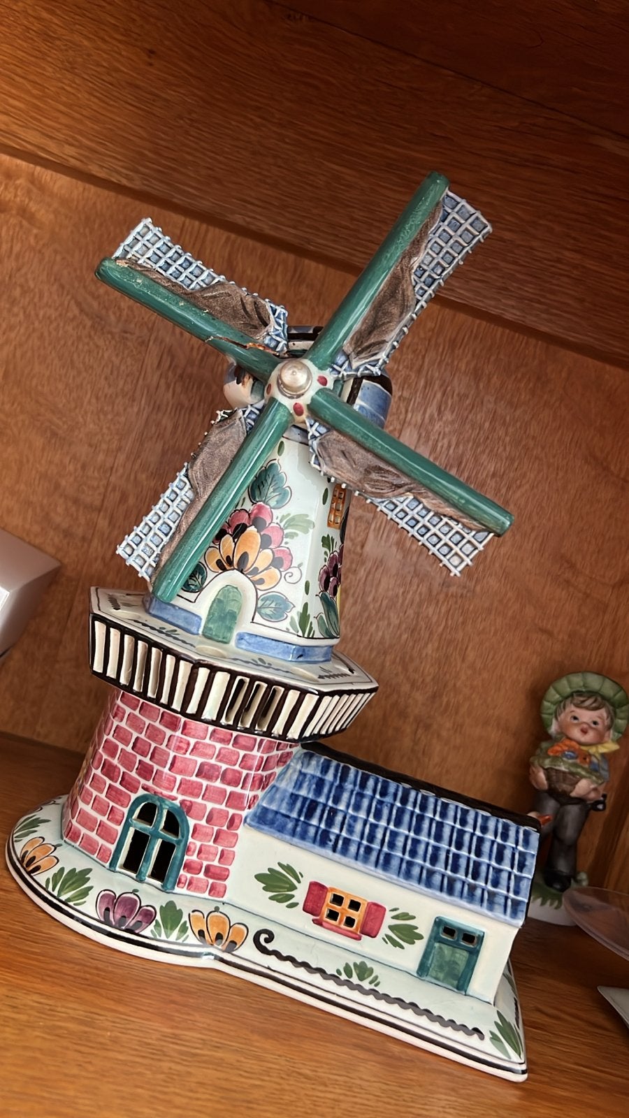 Delfts Blauw Windmolen Beeldje, Antiek en Kunst, Ophalen