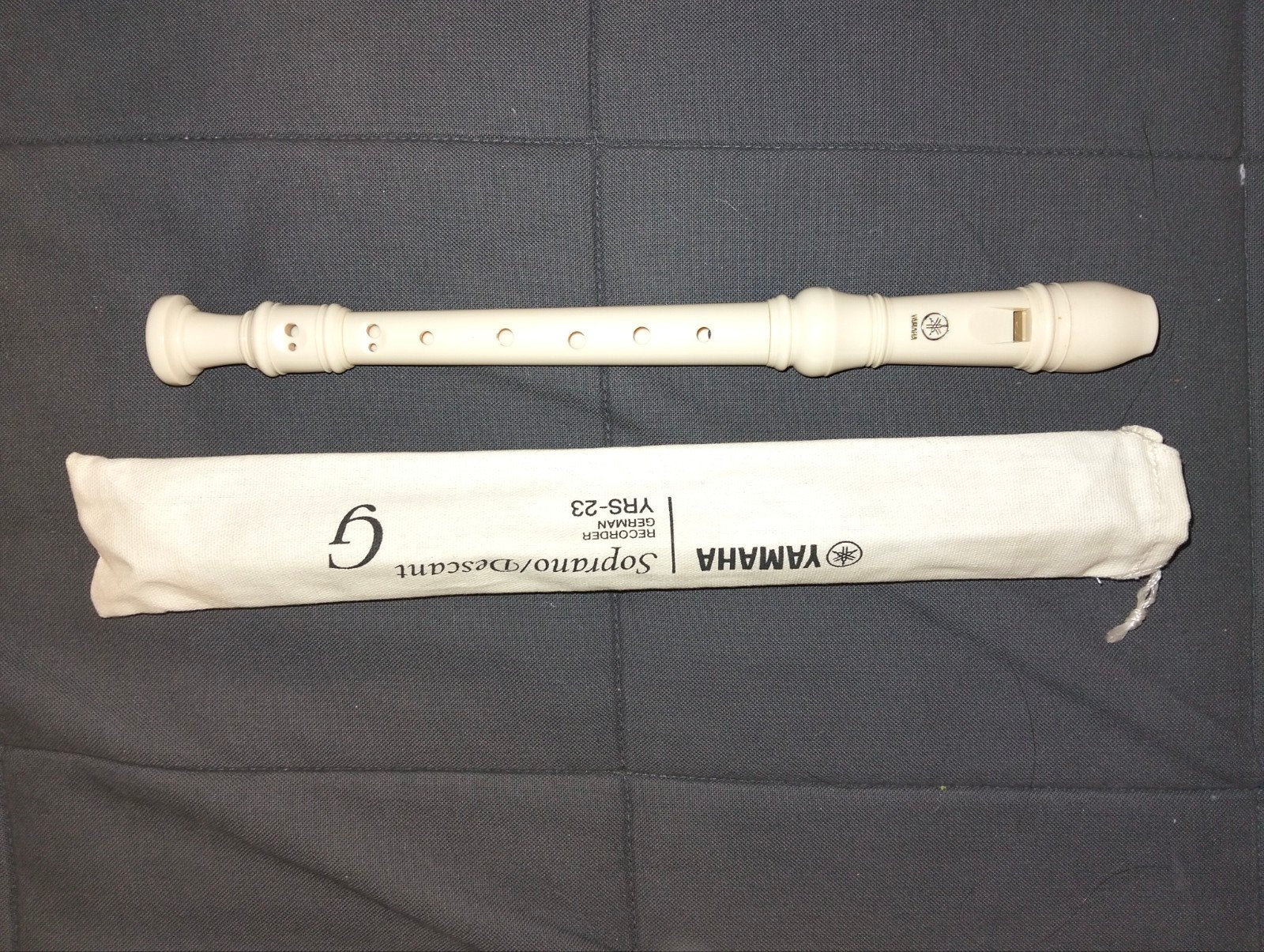 Yamaha Sopraan Blokfluit YRS-23 met Hoes, Ophalen of Verzenden, Zo goed als nieuw, Sopraan of Sopranino, Met koffer, hoes of etui