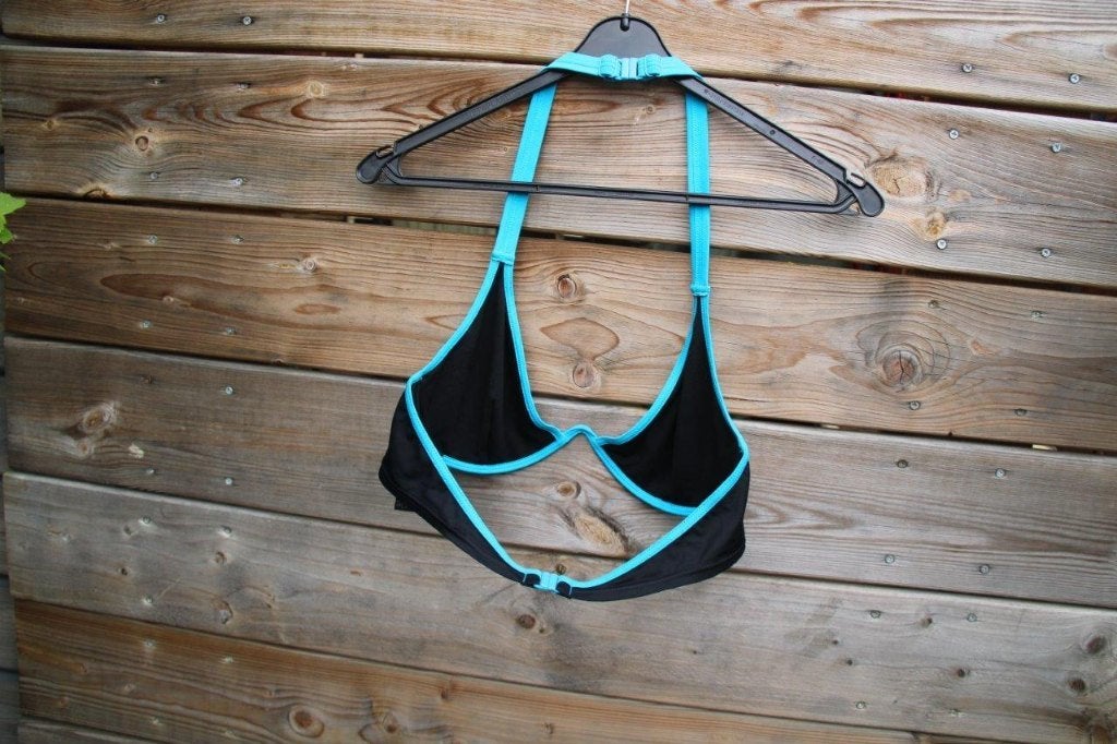 Bikini zwart/ blauw Marlies Dekkers L 80C Vaste prijs, Ophalen of Verzenden, Zo goed als nieuw, Bikini, Marlies Dekkers