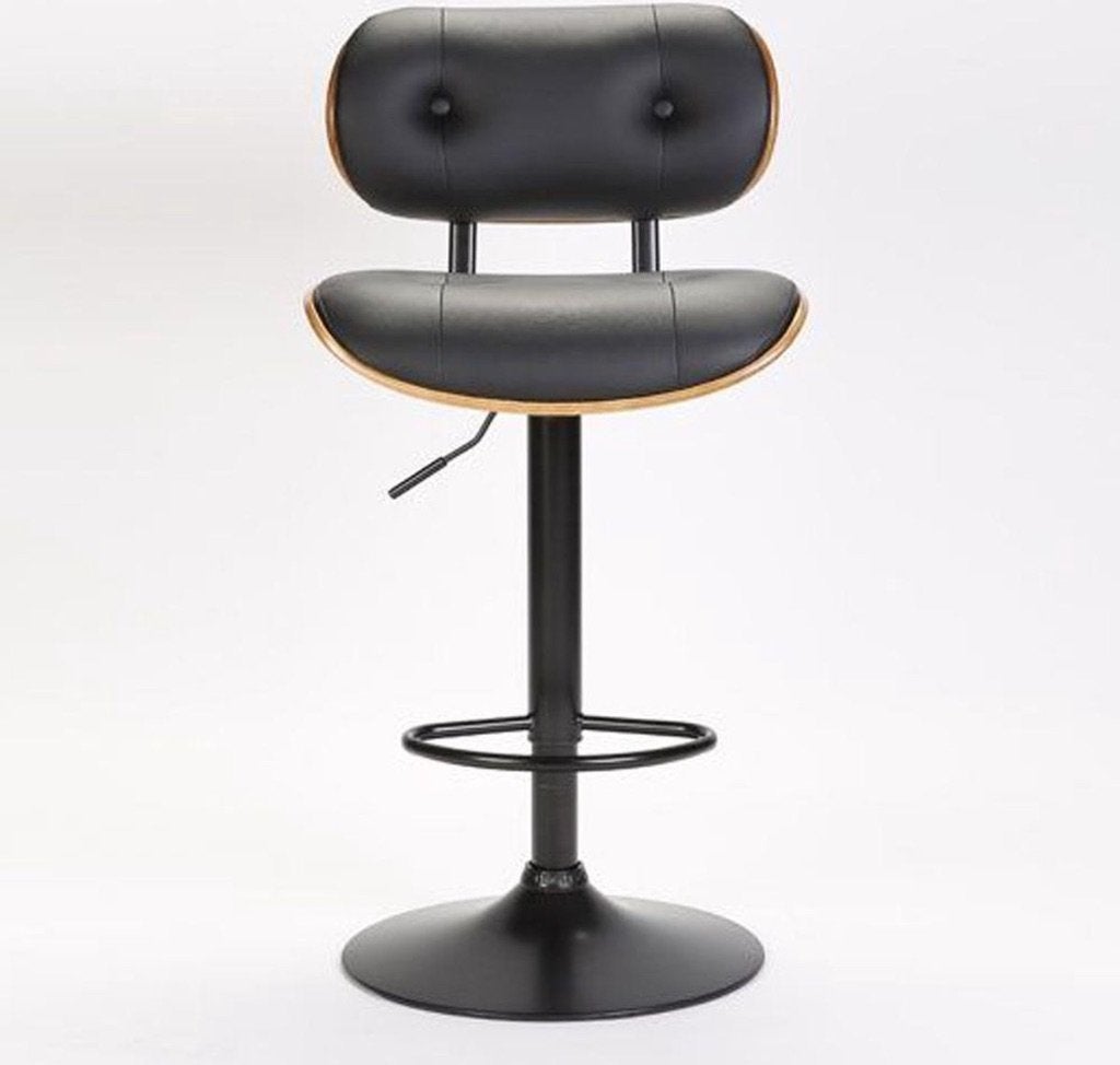 Design Meubel  Barkruk Ray Zwart, Gebruikt, 60 tot 90 cm, 1 kruk, In hoogte verstelbaar