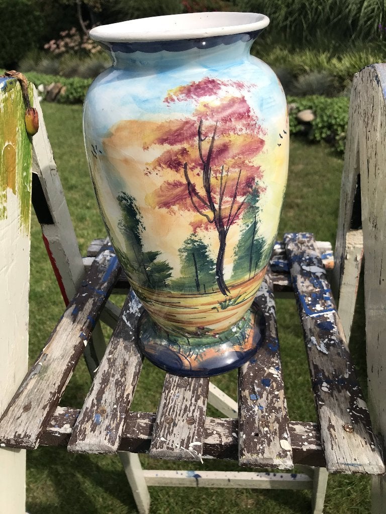 Japanse beschilderde vaas 29 CM hoog, Antiek en Kunst, Ophalen of Verzenden