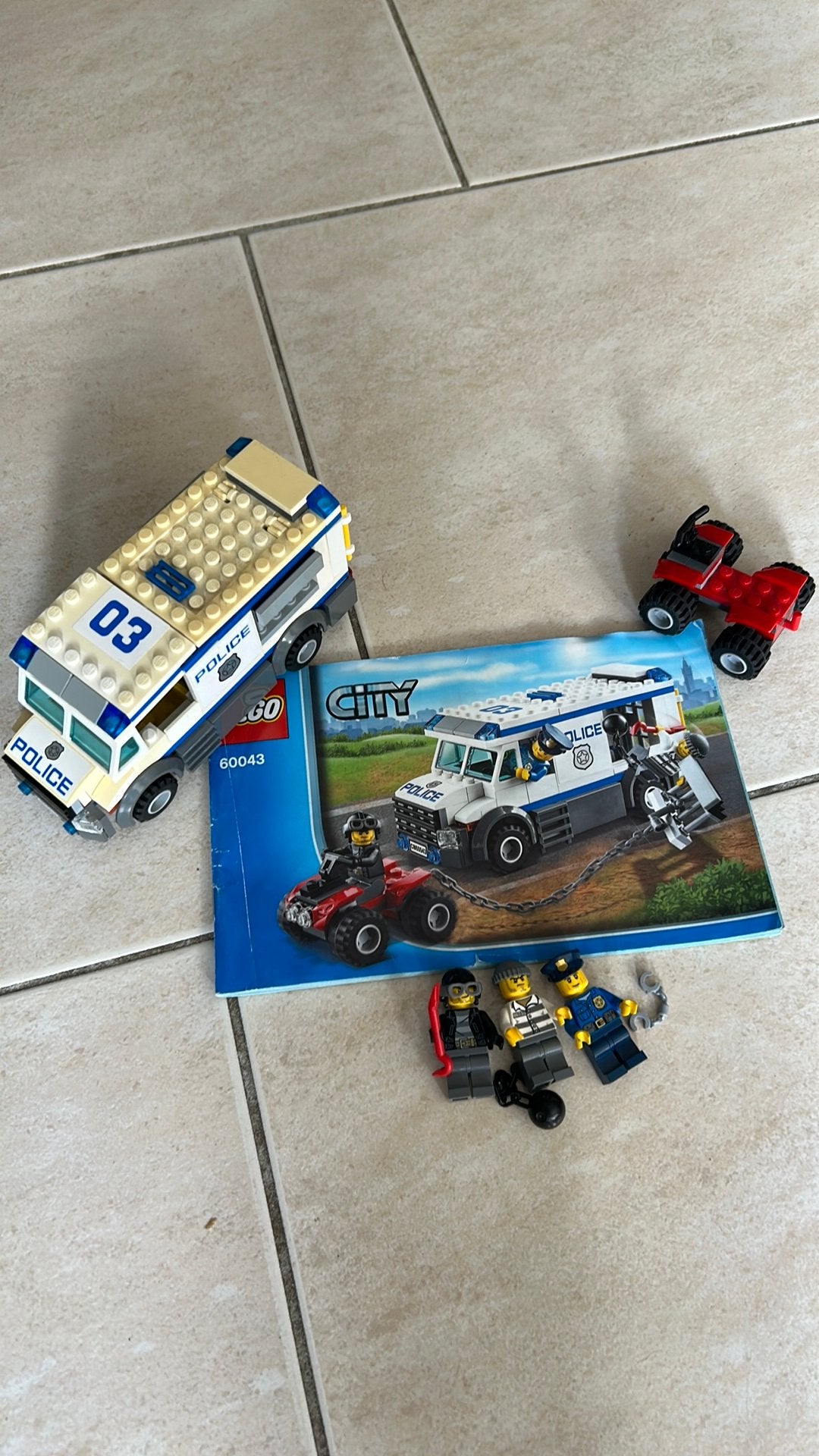 Gevangentransport lego city 60043, Kinderen en Baby's, Speelgoed | Duplo en Lego, Ophalen, Lego, Inclusief minifiguren, City