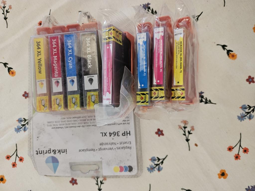 Inkt voor HP 364XL - Complete set cartridges, Ophalen of Verzenden, Zo goed als nieuw, Cartridge