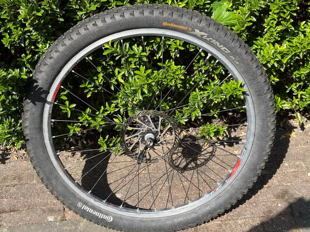 26 inch Mountainbike voorWiel DT Swiss, Fietsen en Brommers, Fietsonderdelen, Gebruikt, Aluminium, Mountainbike, Ophalen