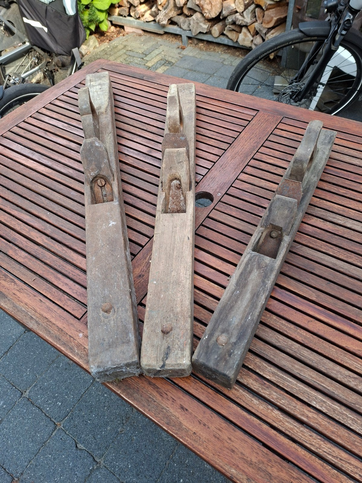Oude houten schaven - set van 35 stuks, Ophalen, Gebruikt, Overige typen, Overige merken