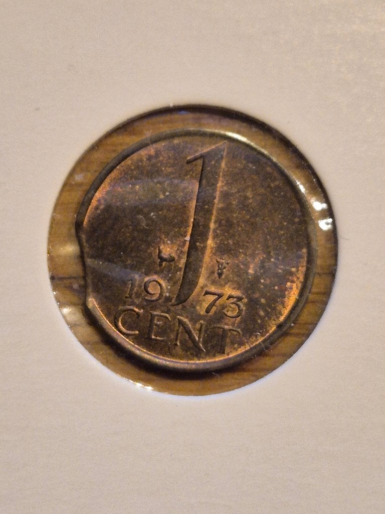 Nederland - 1 Cent 1973 (Misslag), Verzenden, Koningin Juliana, 1 cent, Losse munt