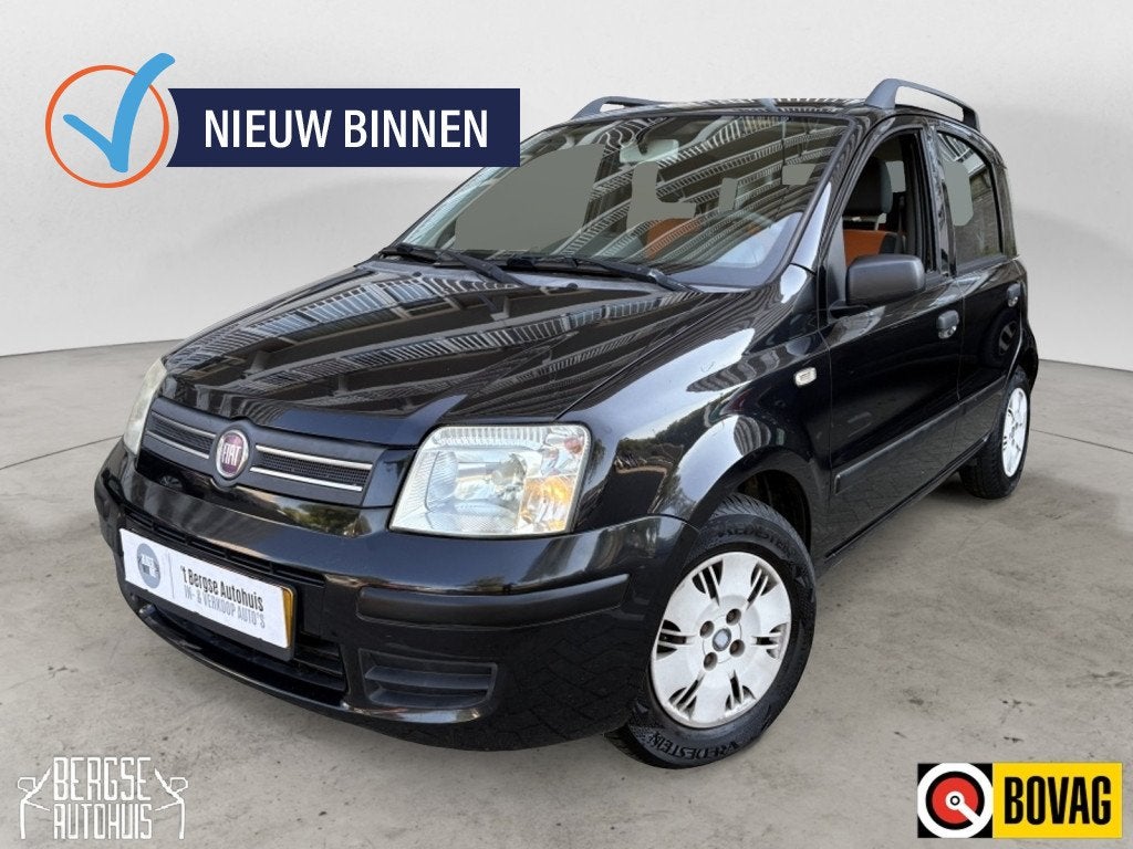 Fiat Panda 1.2 Edizione Cool Airco City Usb Nap (bj 2009), Auto's, Gebruikt, 1242 cc, Zwart, Origineel Nederlands