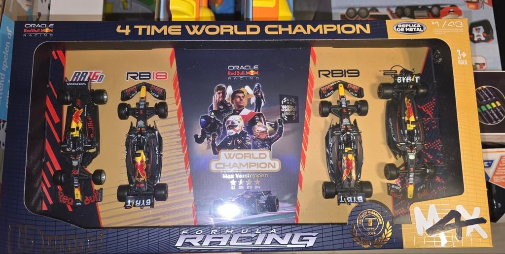 Burago 4 time world champion Max verstappen, Ophalen of Verzenden, Nieuw, Formule 1