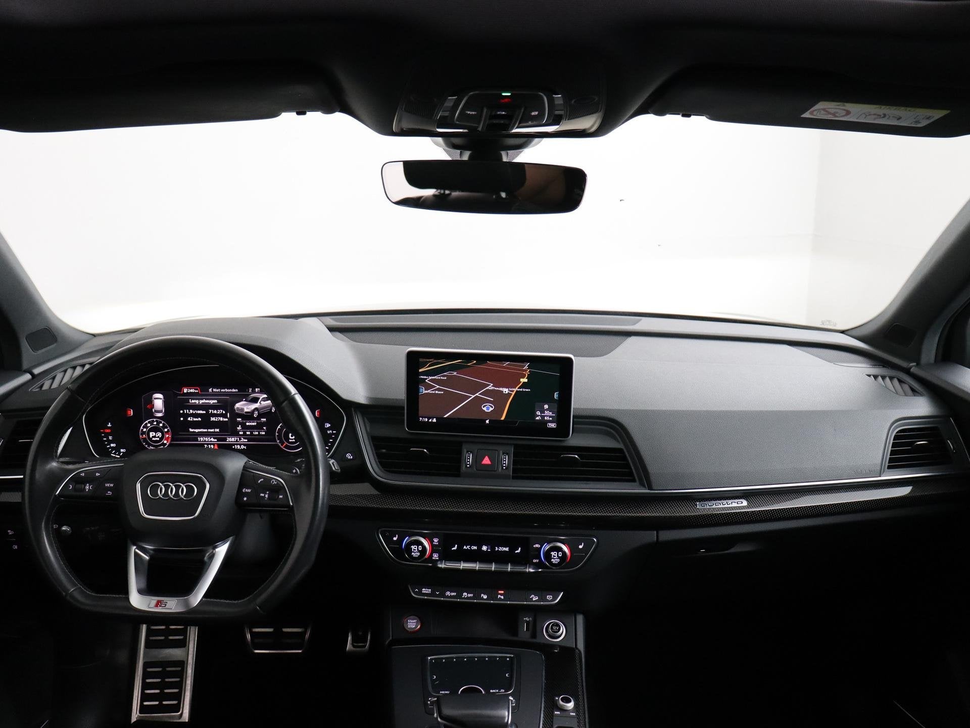Audi SQ5 3.0 TFSI quattro Pro Line Plus Luchtvering | ACC |, Auto's, Automaat, Gebruikt, 2995 cc, Leder