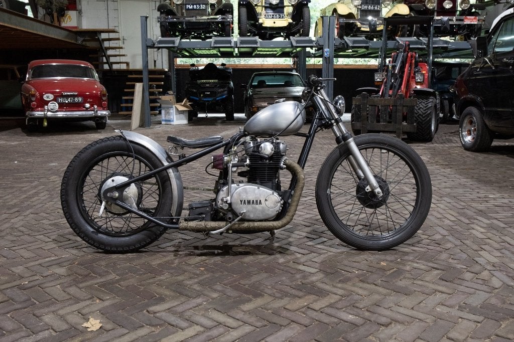 1973 Yamaha XS650 hardtail chopper bobber salt flat racer, 2 cilinders, Chopper, Particulier, Handgeschakeld
