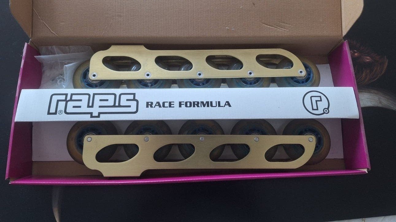 Raps Race Formula Inline Skate Frames met Wielen, Overige merken, Gebruikt, Inline skates 5 wielen, Dames