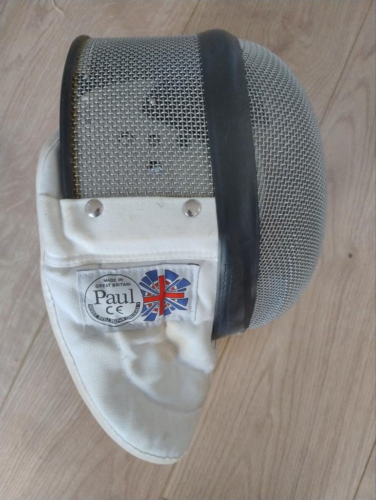 Schermmasker Leon Paul floret maat S wit schermen, Sport en Fitness, Vechtsporten en Zelfverdediging, Gebruikt, Overige, Vechtsportbescherming