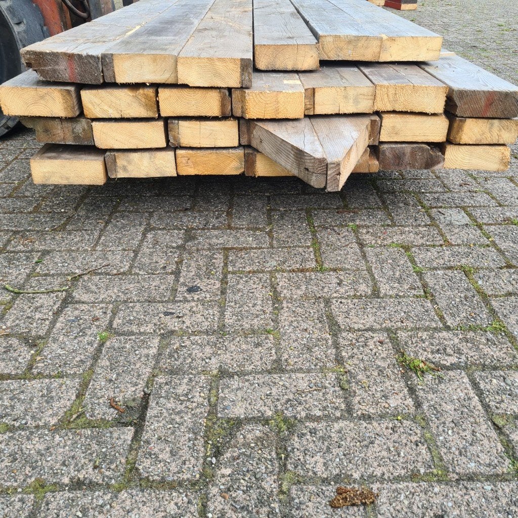 27 balken 15,5 bij 5,5cm, Doe-het-zelf en Verbouw, Hout en Planken, Ophalen, Gebruikt, Balk, Vuren