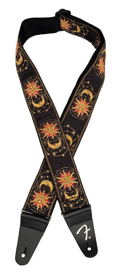 Fender gitaarband zon & maan ontwerp driekleurige zonnebloem, ., Nieuw, Ophalen of Verzenden, .