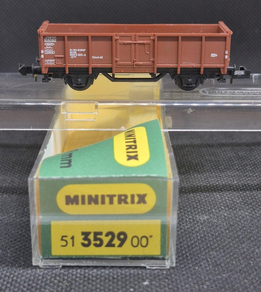 Minitrix 3529 - open goederenwagen E035 (14813), Gebruikt, Gelijkstroom, Trix, Wagon