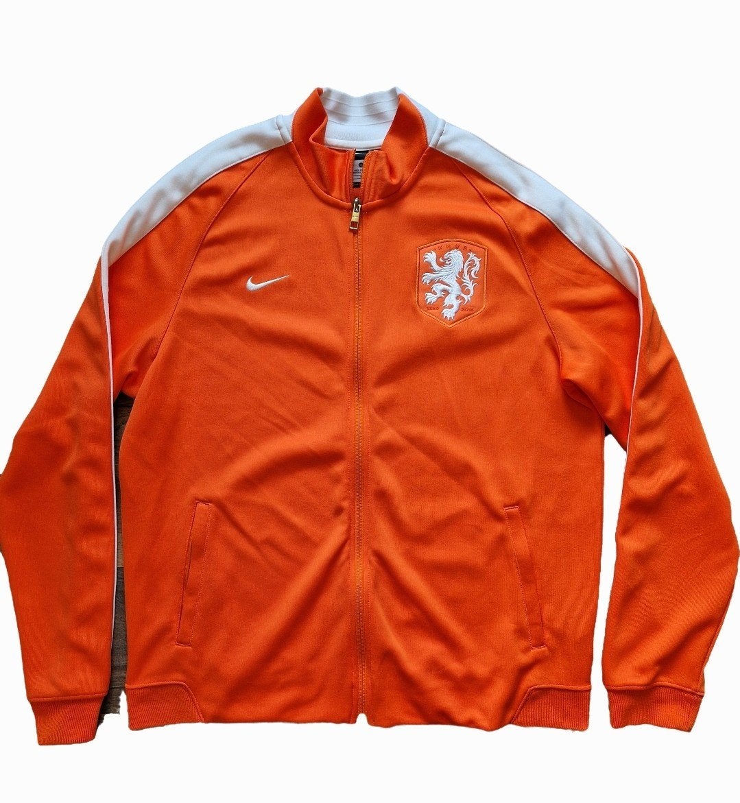 Nederlands Elftal Trainingsjack 2014 - WK shirt Oranje L, Maat 52/54 (L), Nike, Oranje, Ophalen of Verzenden