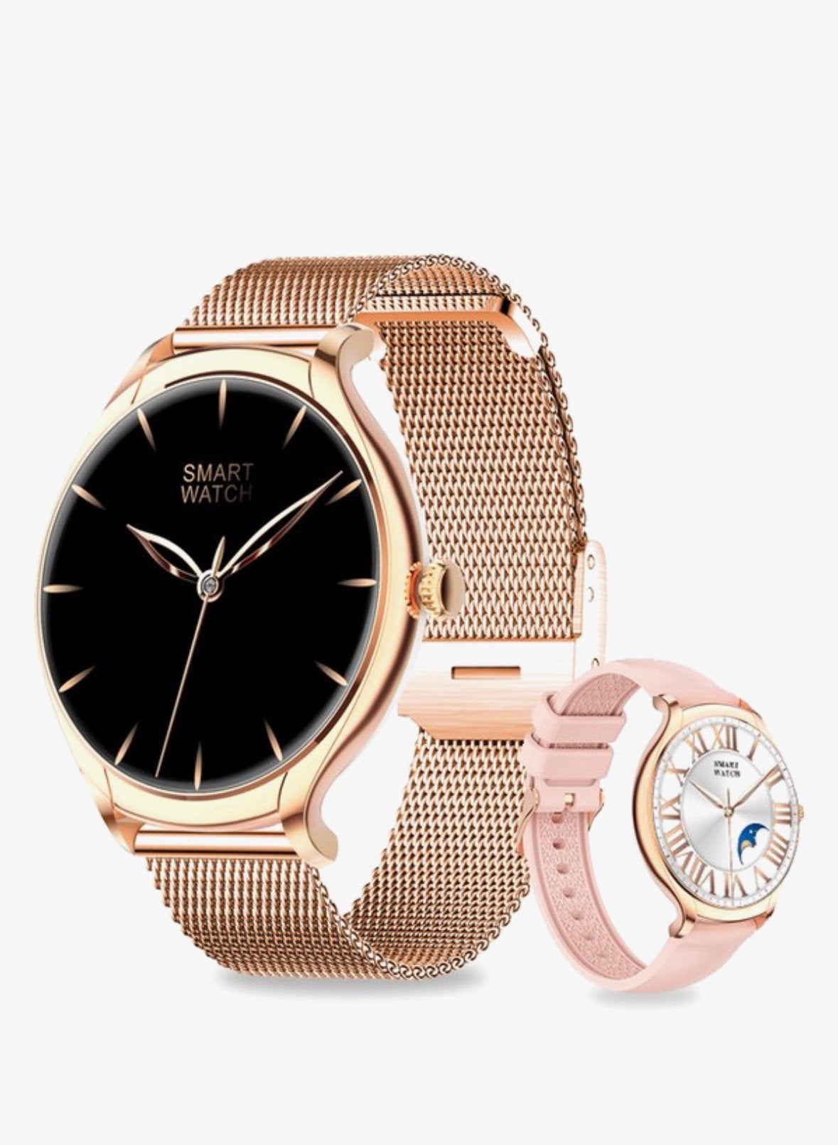 Frenkies Smartwatch Dames Rose Goud, Ophalen of Verzenden, Zo goed als nieuw, Roze, Android