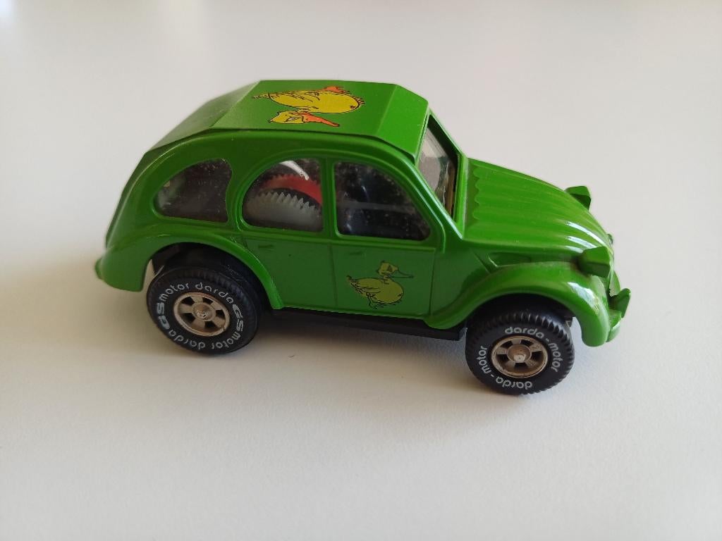 mooie groene Darda eend, Kinderen en Baby's, Speelgoed | Racebanen, Gebruikt, Opwindmechanisme, Overige merken, Ophalen of Verzenden