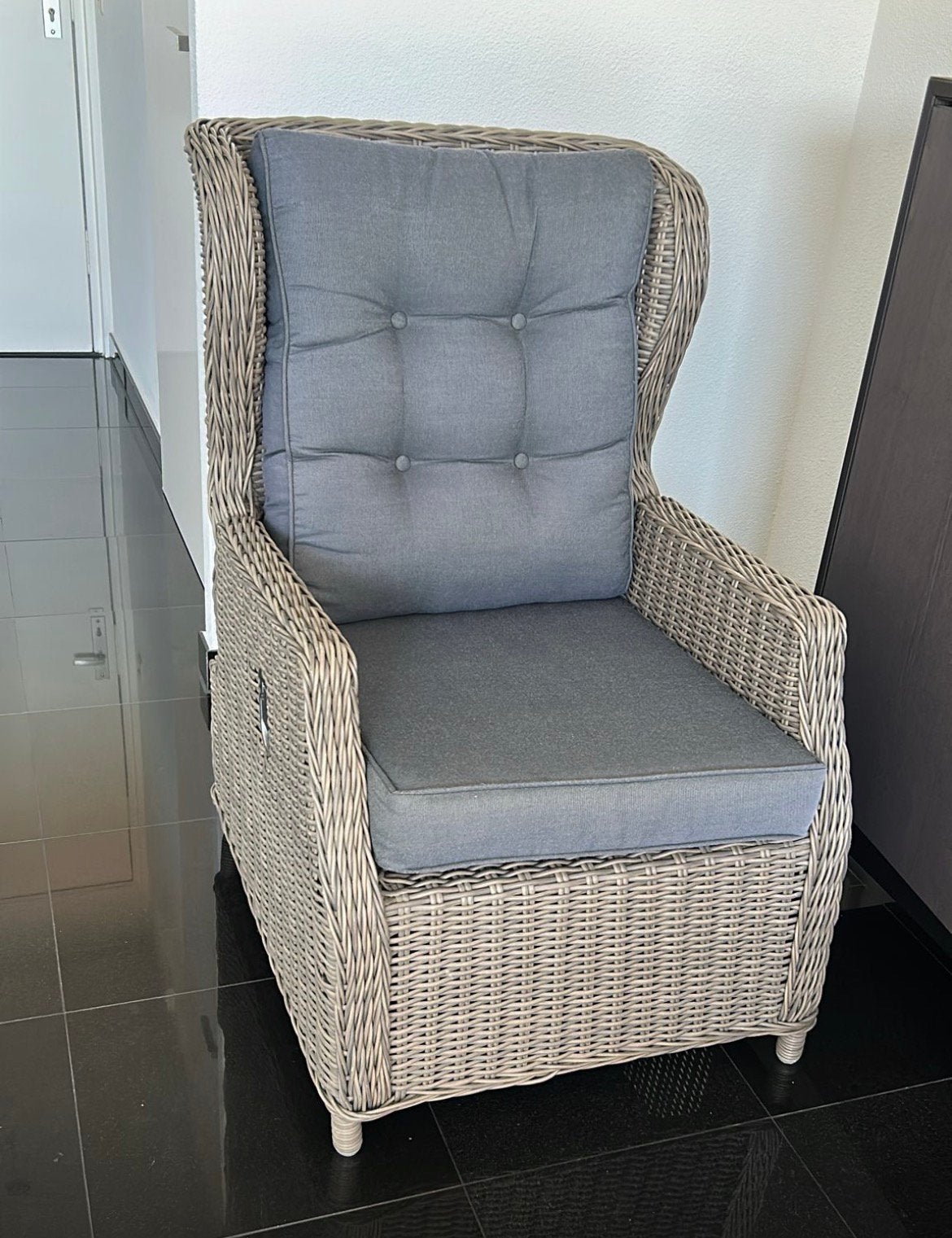 Super mooie tuin/terras stoel, rotan, Tuin en Terras, Tuinstoelen, Ophalen, Zo goed als nieuw, Rotan