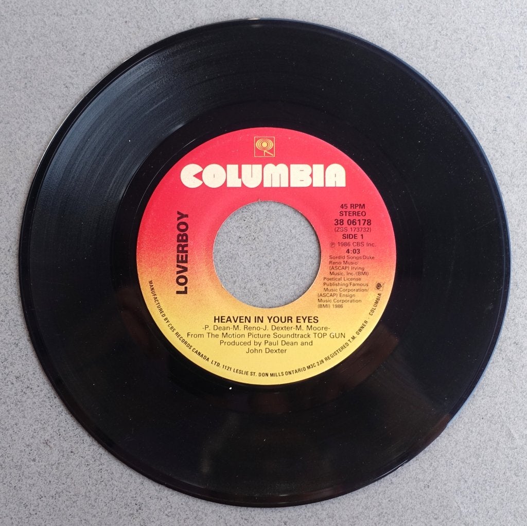 Loverboy - Heaven In Your Eyes / Friday Night (7 '' single), Gebruikt, 7 inch, Ophalen of Verzenden, Pop