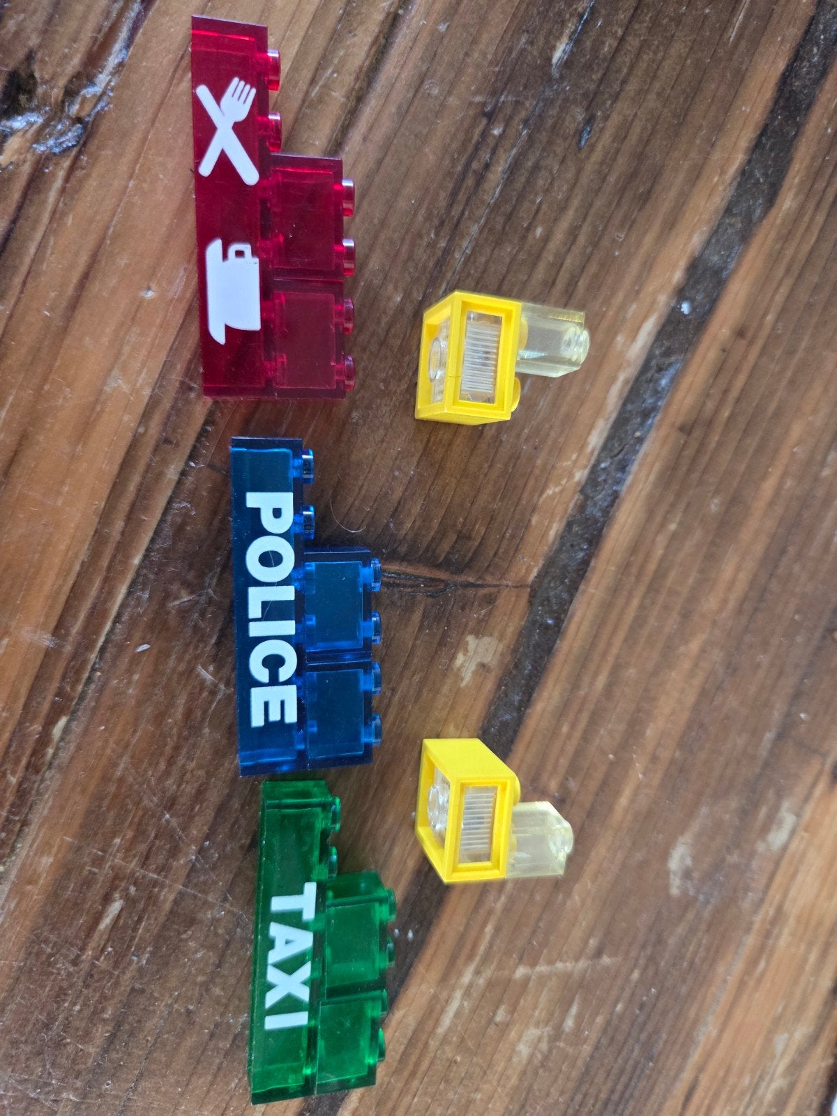 Lego 4.5V verlichting en transparante stenen zonder stekker., Lego, Ophalen of Verzenden, Losse stenen, City