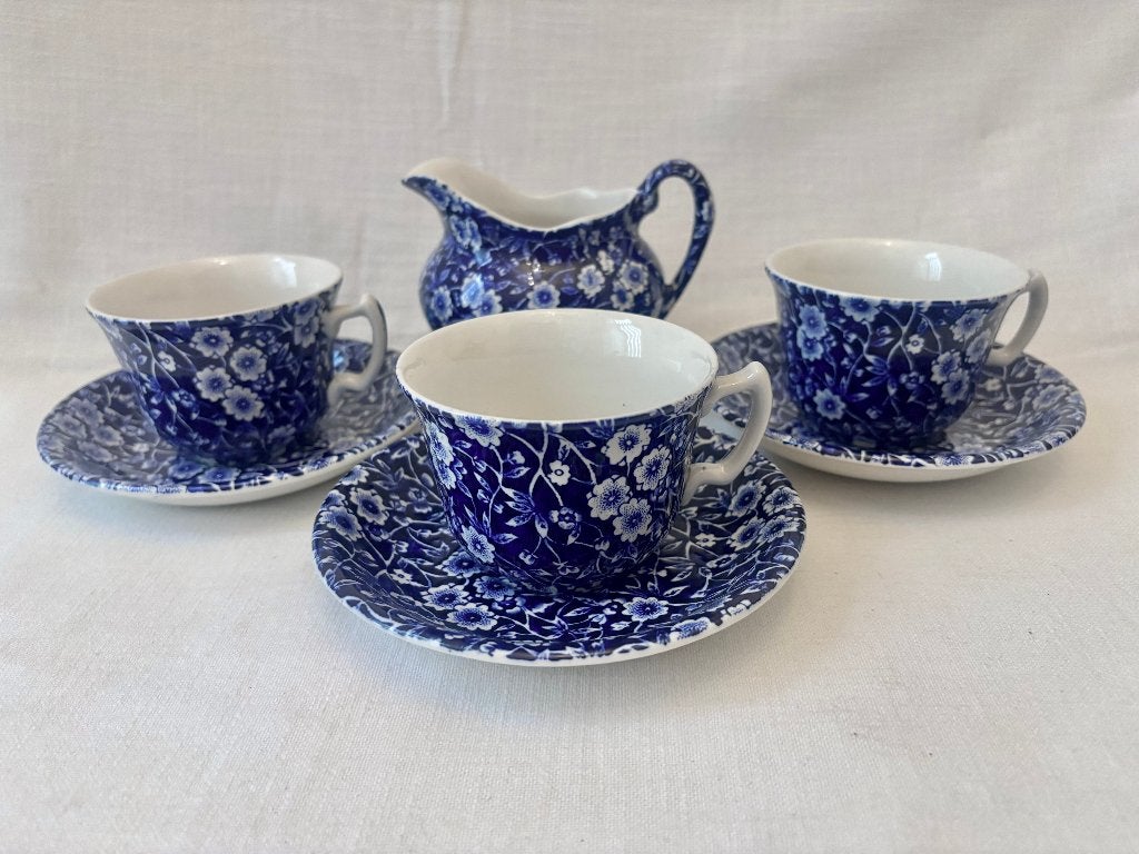 Burleigh - Blue Calico, Huis en Inrichting, Verzenden, Zo goed als nieuw, Overige stijlen, Kop(pen) en/of Schotel(s)