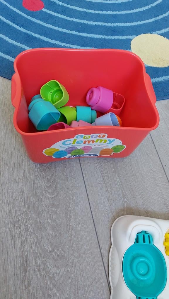 Soft Clemmy opbergemmer Clementoni + 24 blokken extra, Ophalen of Verzenden, Zo goed als nieuw, Overige typen