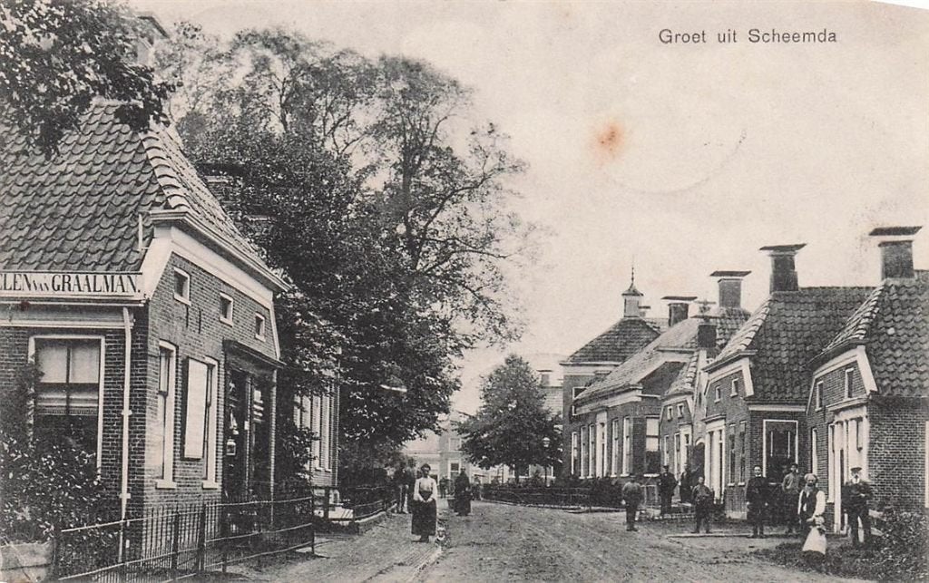 702-378-001 Groet Uit Scheemda, Verzenden, Voor 1920, Groningen