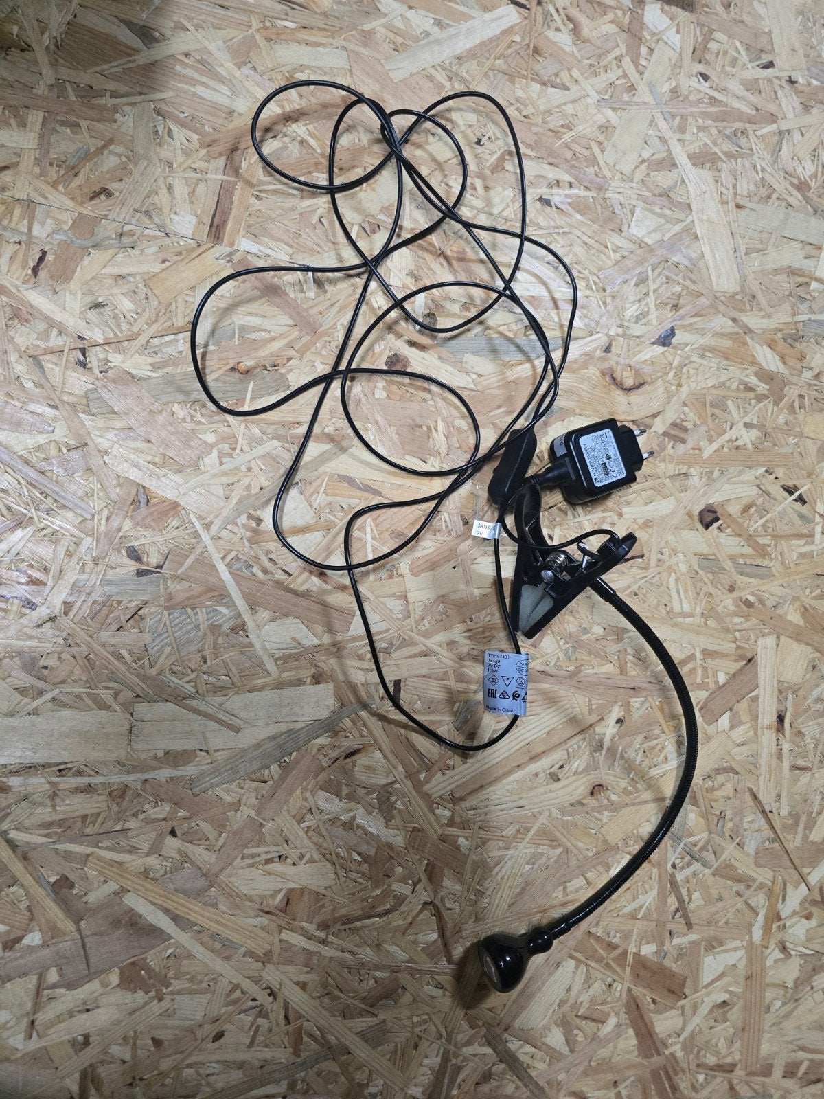Flexibele LED leeslamp met klem en adapter, Huis en Inrichting, Lampen | Overige, Ophalen of Verzenden