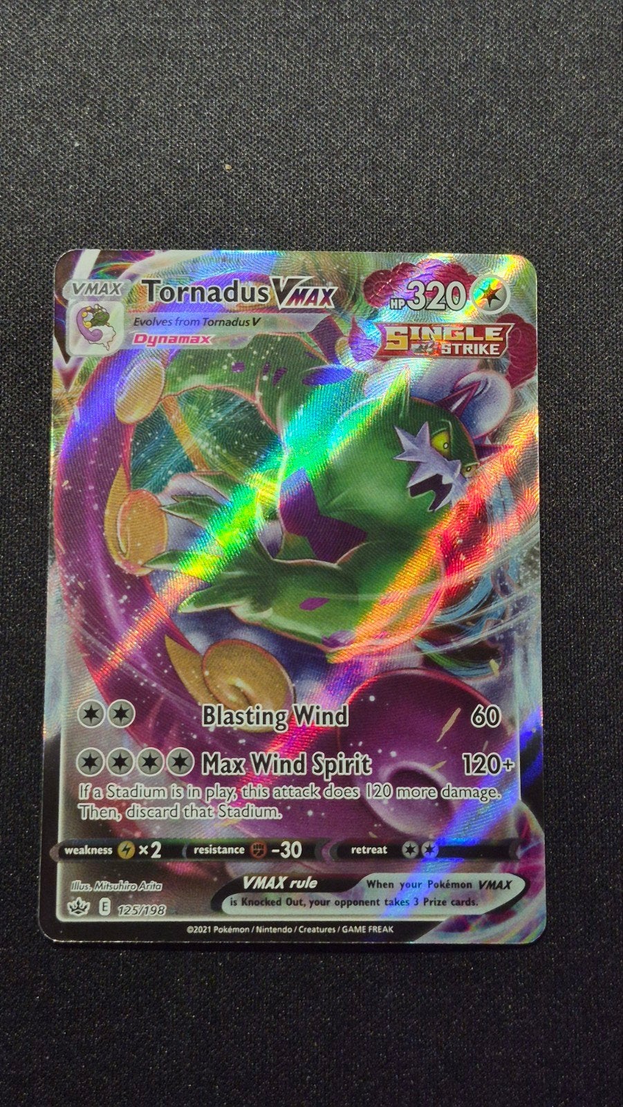 Tornadus VMAX 125/198 – Chilling Reign (2021), Verzenden, Zo goed als nieuw, Losse kaart