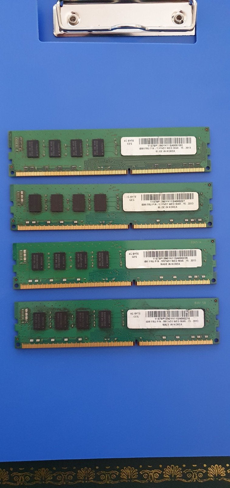 4x 4GB DDR3 RAM PC3-10600U Geheugenmodules PC Getest!, Gebruikt, Verzenden, DDR3, Desktop