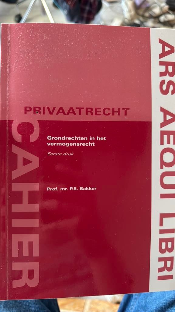 Grondrechten in het vermogensrecht - Bakker, Boeken, Studieboeken en Cursussen, Ophalen of Verzenden, Alpha, Gelezen, WO