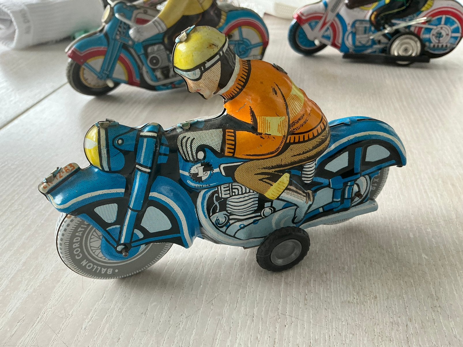 Blikken motoren, antiek speelgoed, Antiek en Kunst, Ophalen of Verzenden