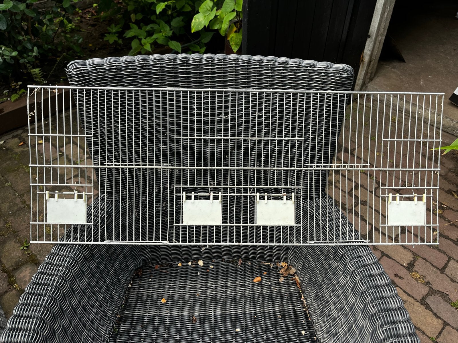 2 voorfronten broedkooien 800x300, Dieren en Toebehoren, Ophalen, Gebruikt, Metaal, Broedkooi of Kweekkooi