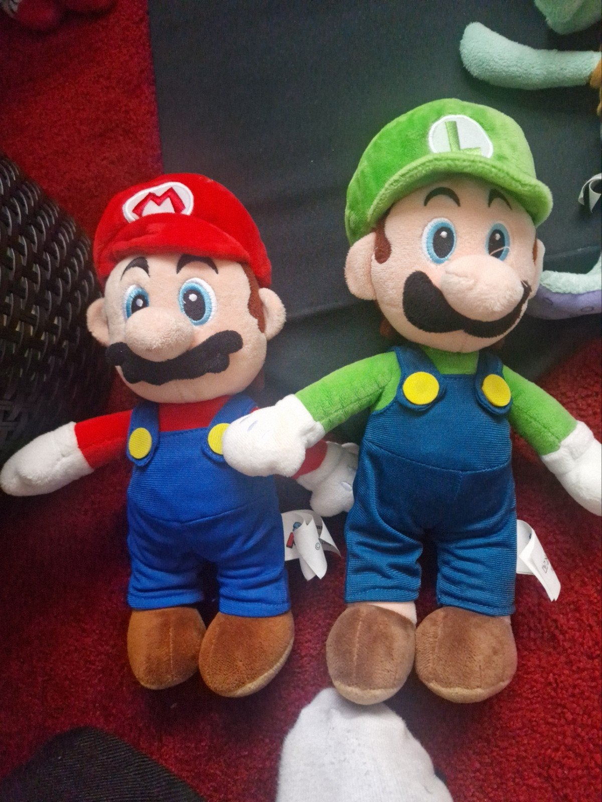 Super Mario knuffels: Mario, Luigi, Yoshi en Koopa Troopa, Ophalen of Verzenden, Zo goed als nieuw, Middelgroot (20 tot 80 cm)