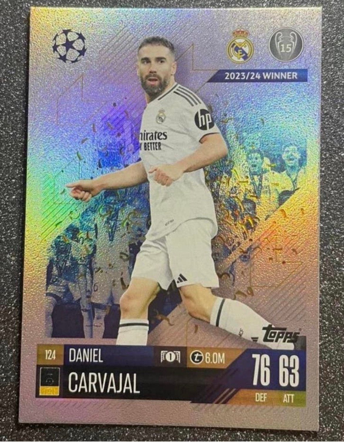 Topps MA 24/25    2023/24 WINNER    CARVAJAL    REAL MADRID, Verzenden, Zo goed als nieuw, Plaatje