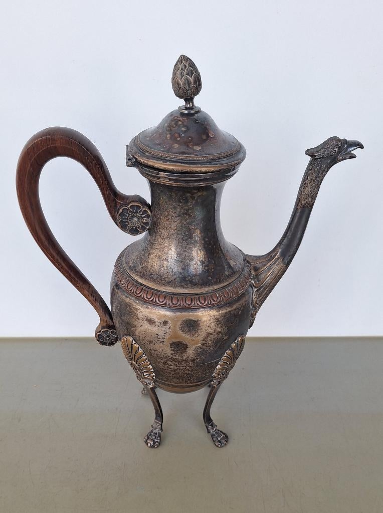 vintage Italiaanse koffiekan naar antiek zilveren voorbeeld, Ophalen of Verzenden
