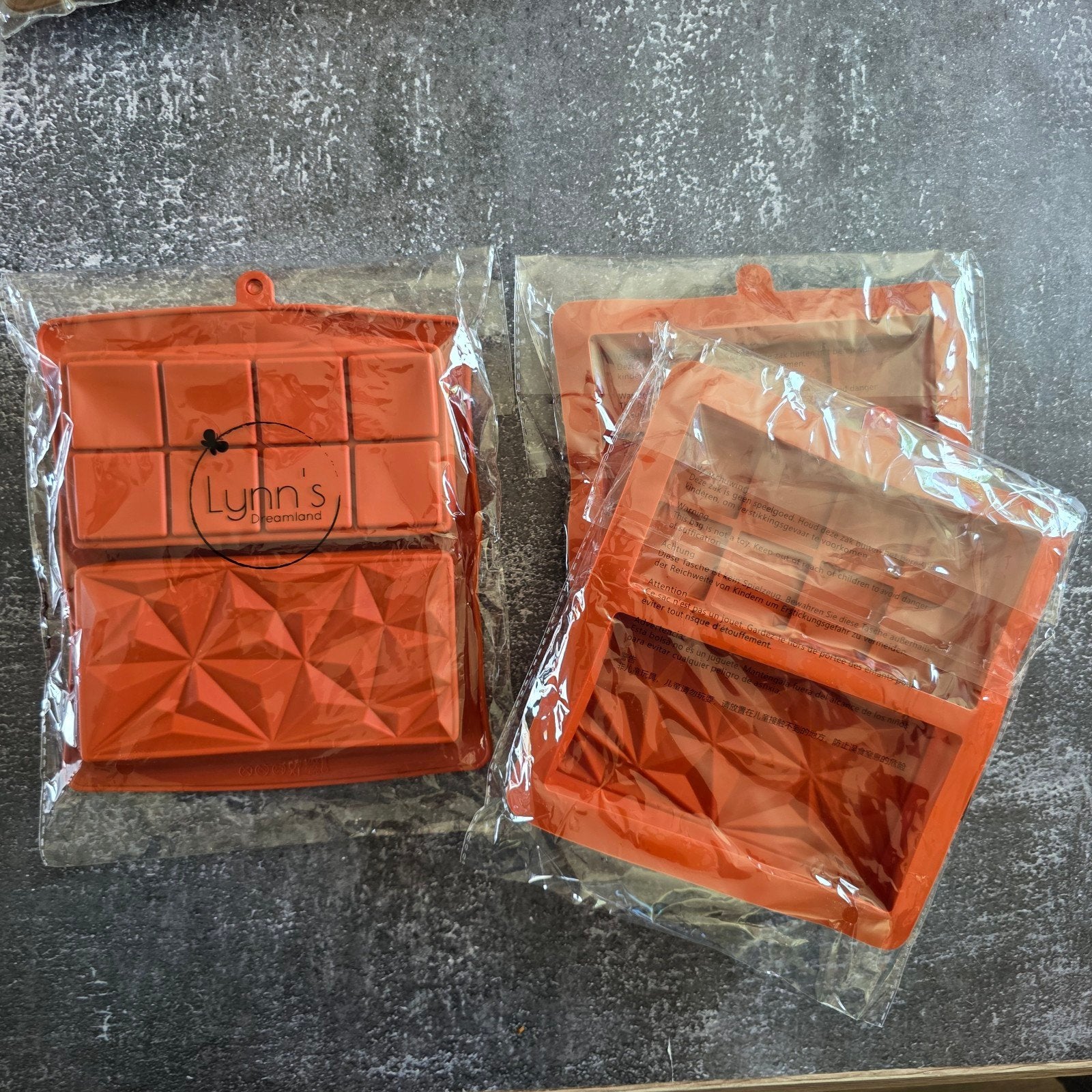 Set van 3 siliconen bakvormen - Mal voor gevulde chocoladere, Ophalen of Verzenden, Nieuw, Taarten, Bakvorm