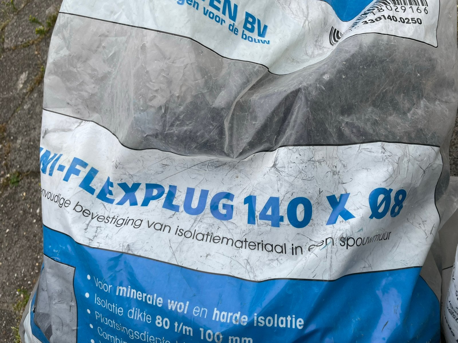 Uniflex plug 140 x 8, Doe-het-zelf en Verbouw, Ophalen, Zo goed als nieuw, Overige materialen